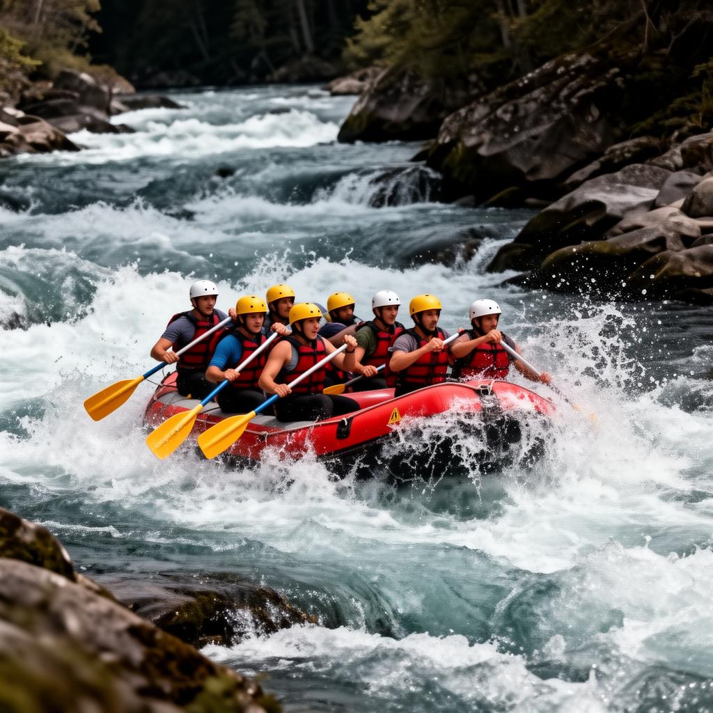 Navegação em Equipe — Rafting